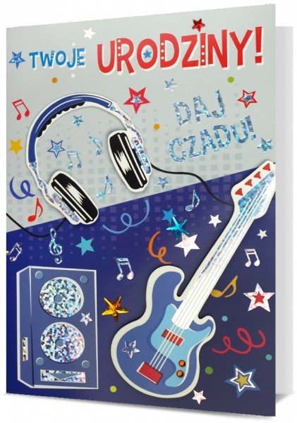 Kartka urodzinowa dla Muzyka HM2721