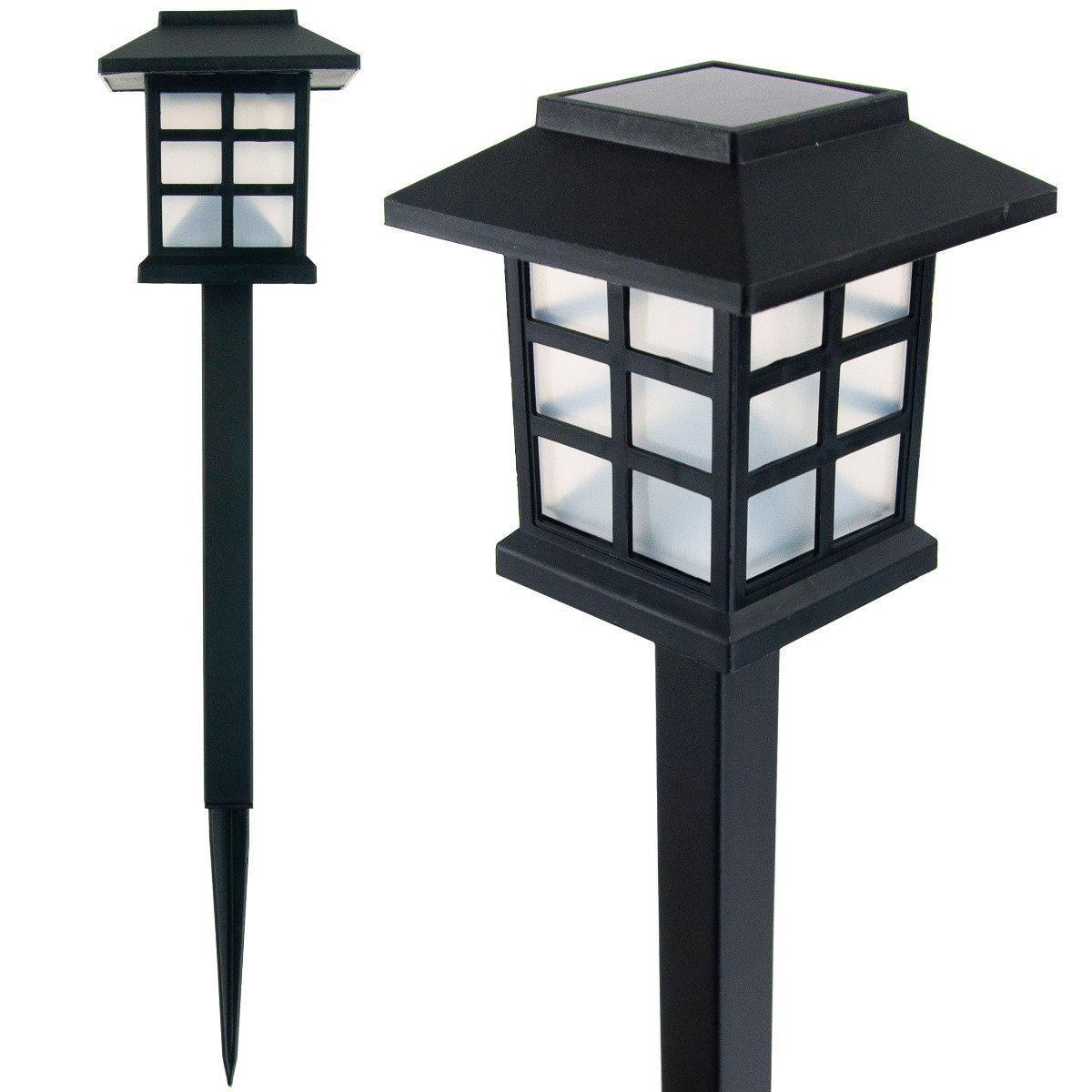 Lampa Solarna Led Latarnia Ogrodowa Lampka Wbijana