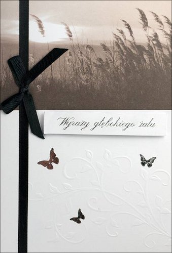 Kartka z Wyrazami współczucia  HM1285