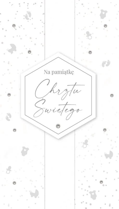 Pamiątka Chrztu Kartka z życzeniami LUX87