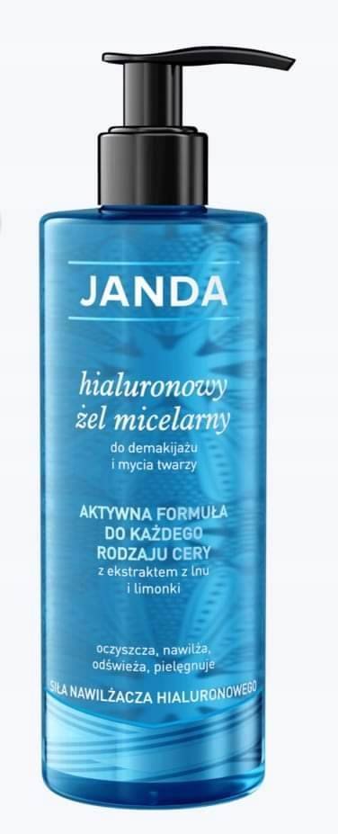 Janda, Oczyszczający hialuronowy żel micelarny, 400ml