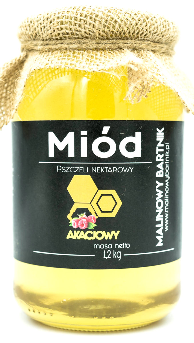 Miód Akacjowy 1.2 kg - Naturalny, Duży Słój