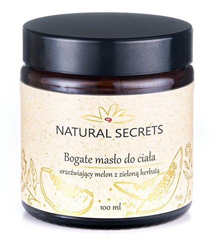 Natural secrets Natural Secrets Bogate Masło Do Ciała Orzeźwiający Melon Z Zieloną Herbatą 100ml 6F94-7837F