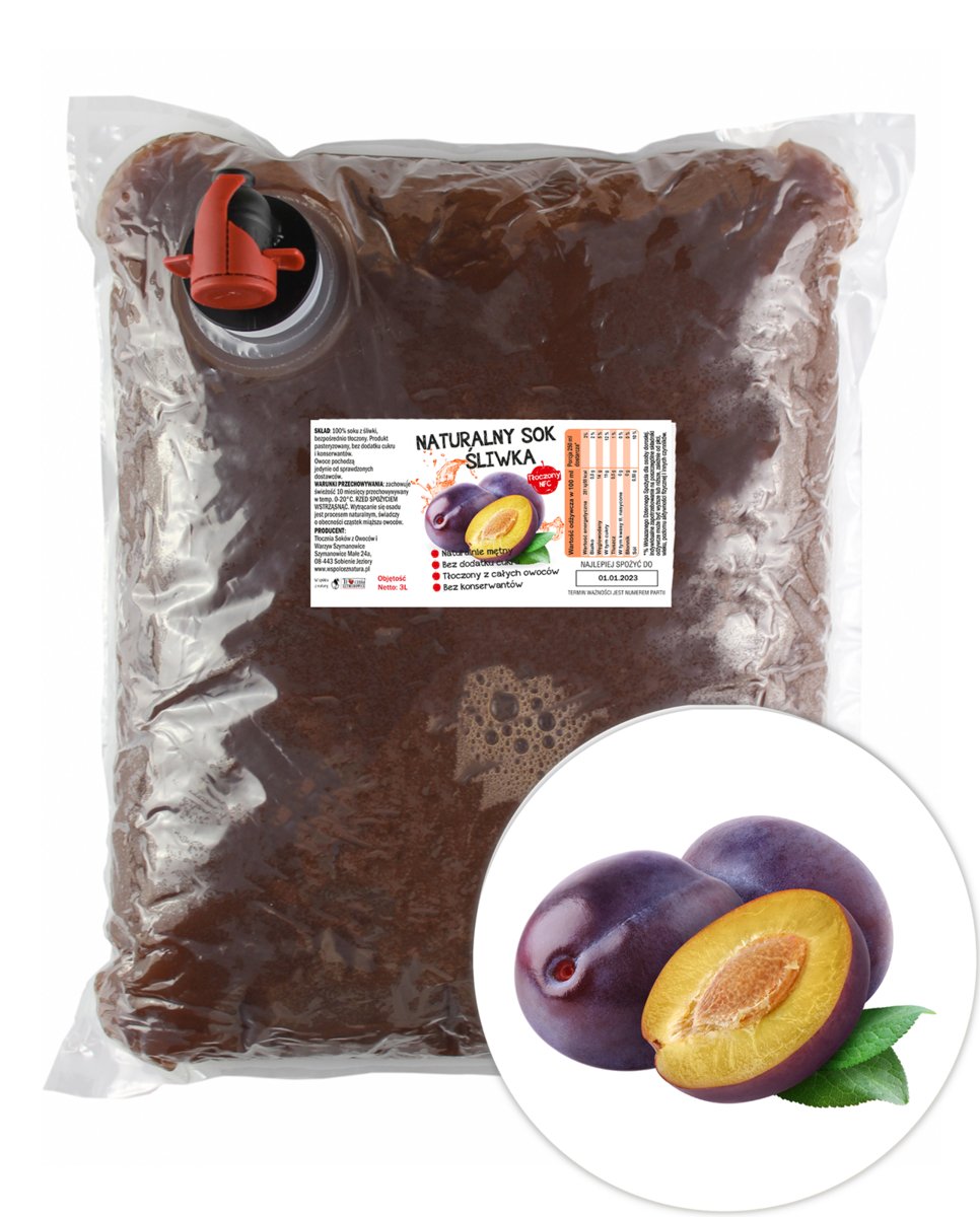 Sok ze Śliwek 100% 3L