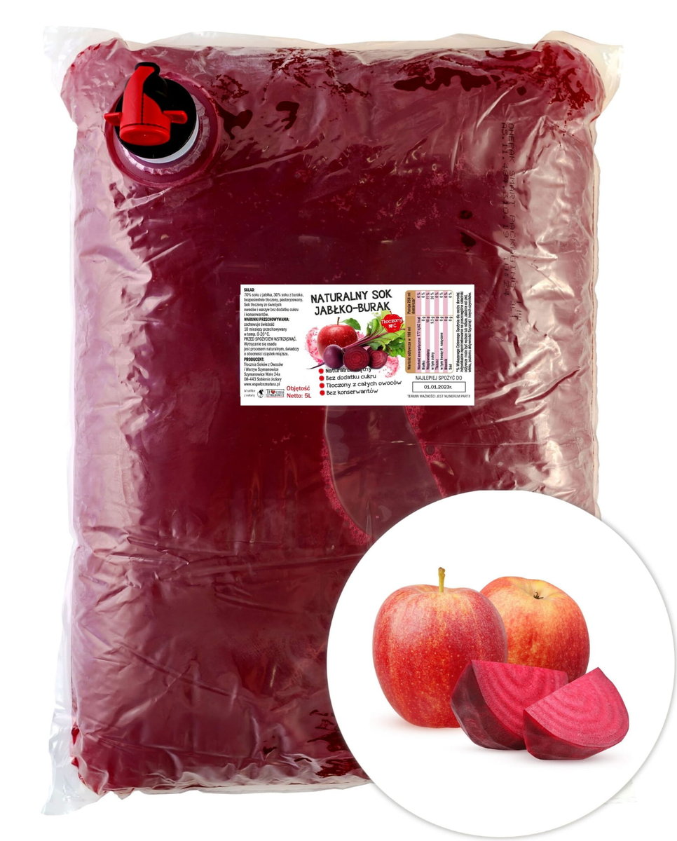 Sok z Jabłek i BurakĂłw 5l