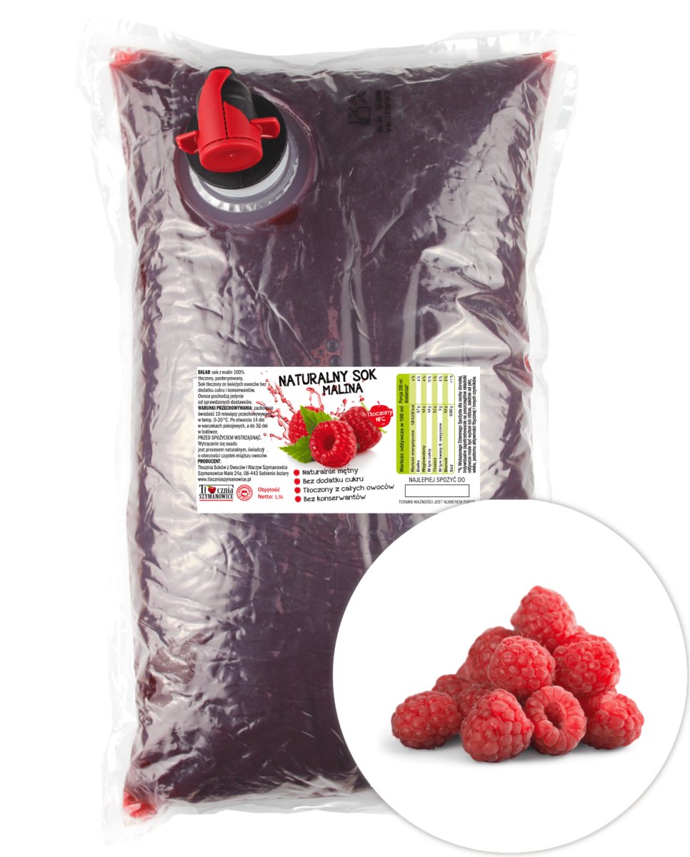 Sok z Malin 100% 1,5l