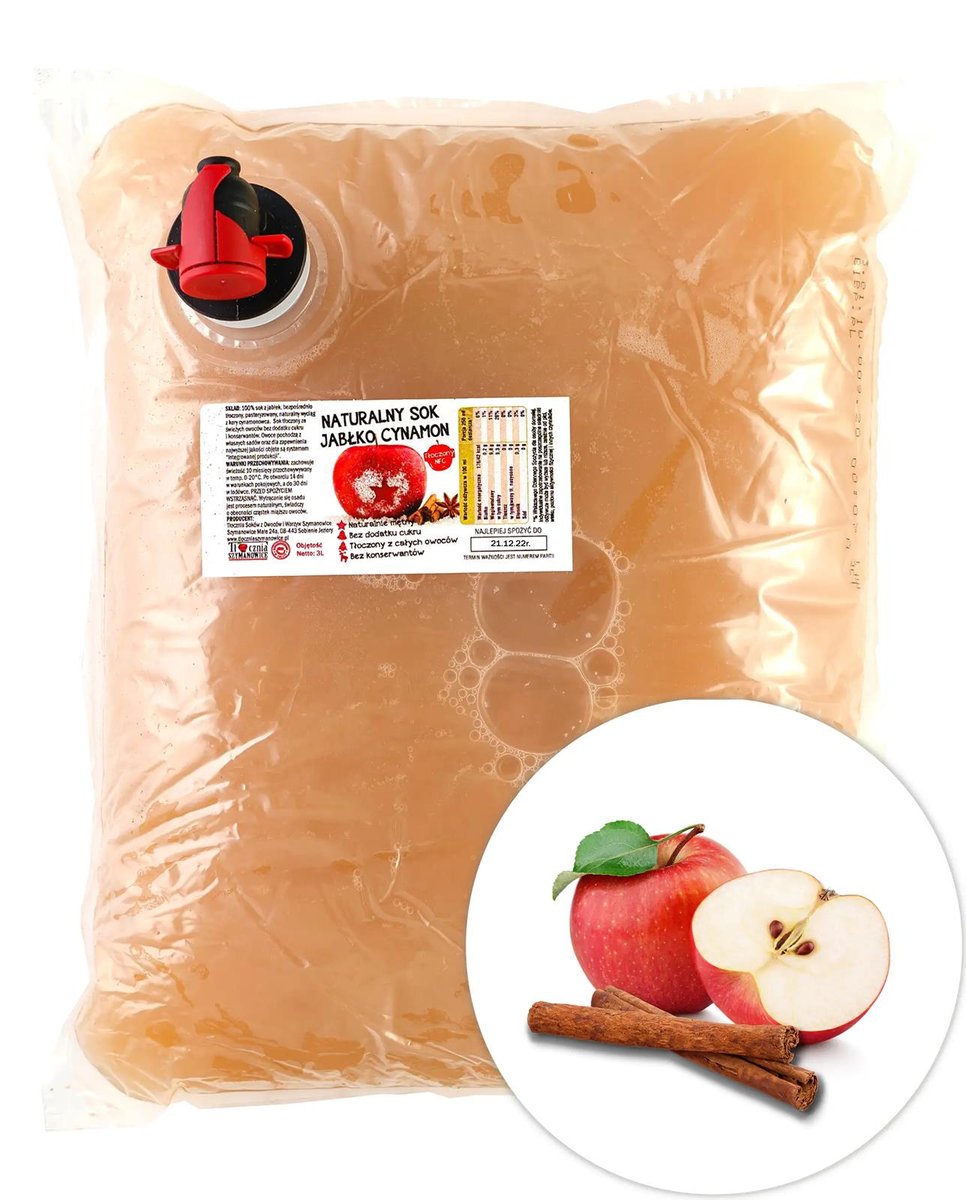 Sok Jabłkowy z Cynamonem 3l