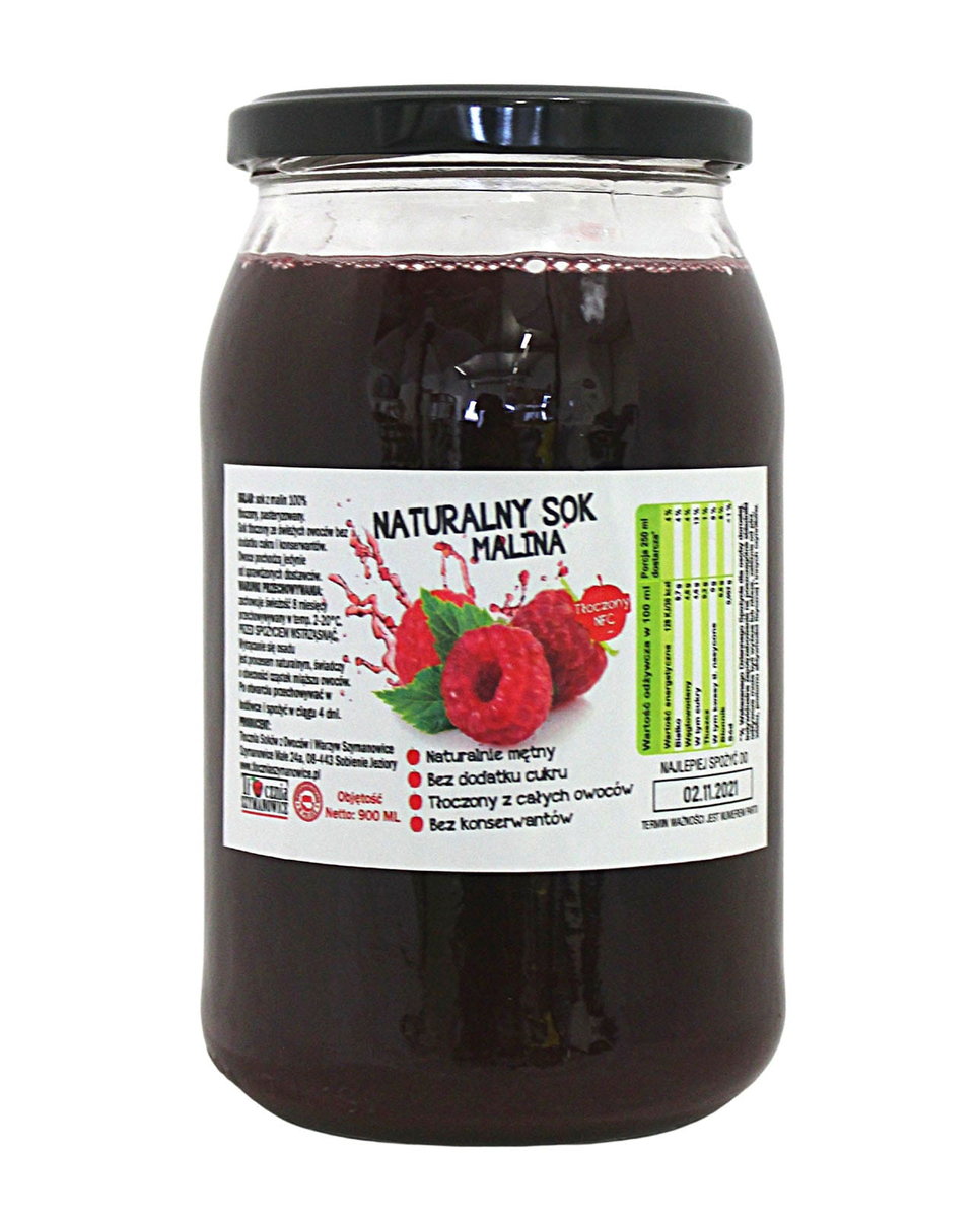 Sok z Malin 100% 900ml