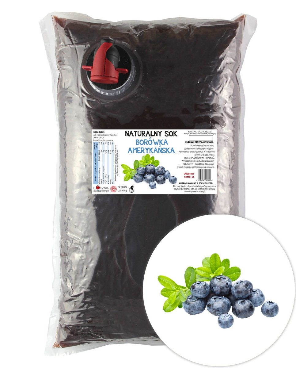 Sok z Borówki 100% 2L