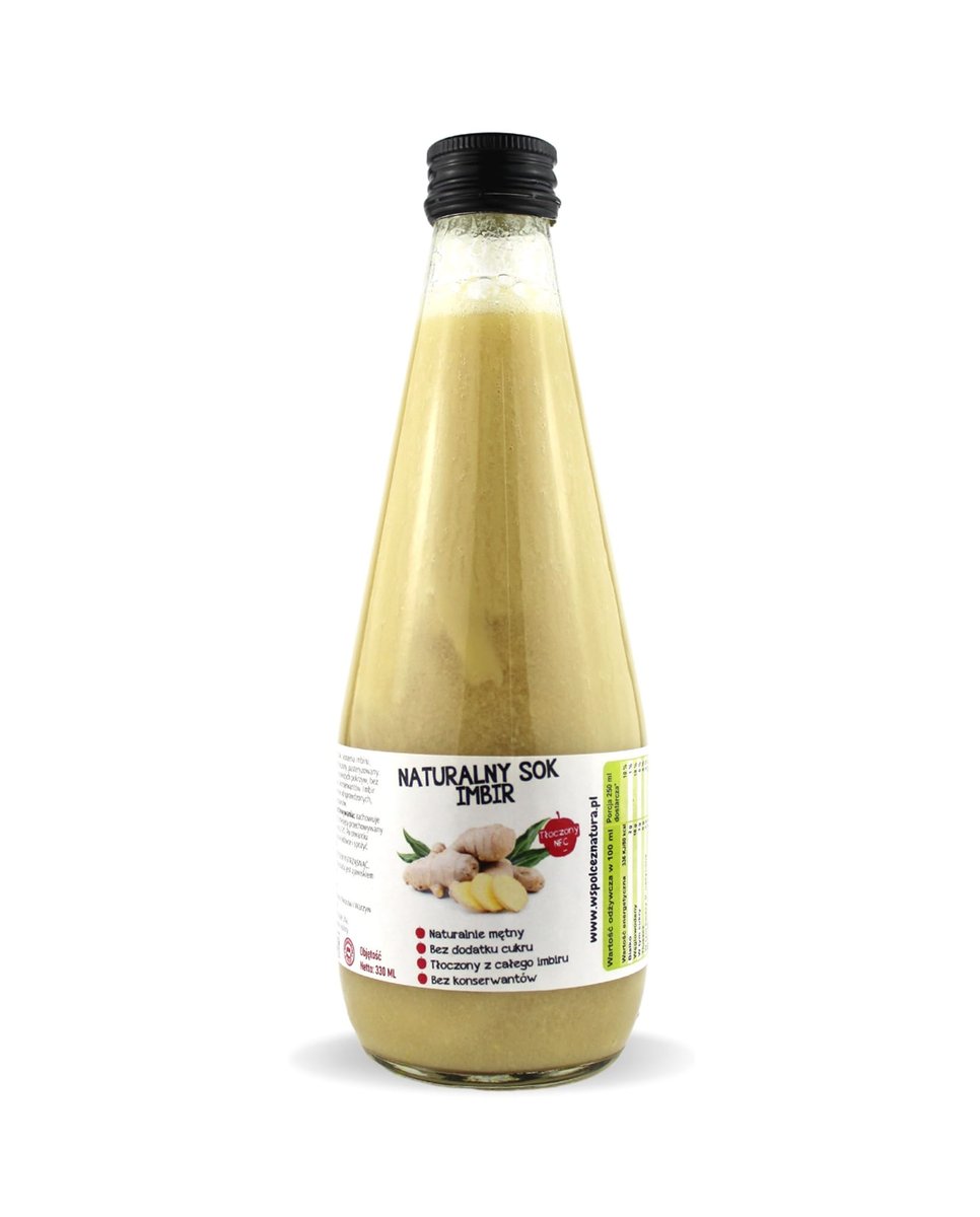 Sok Imbir Tłoczony Naturalny 100% Nfc 330 ml