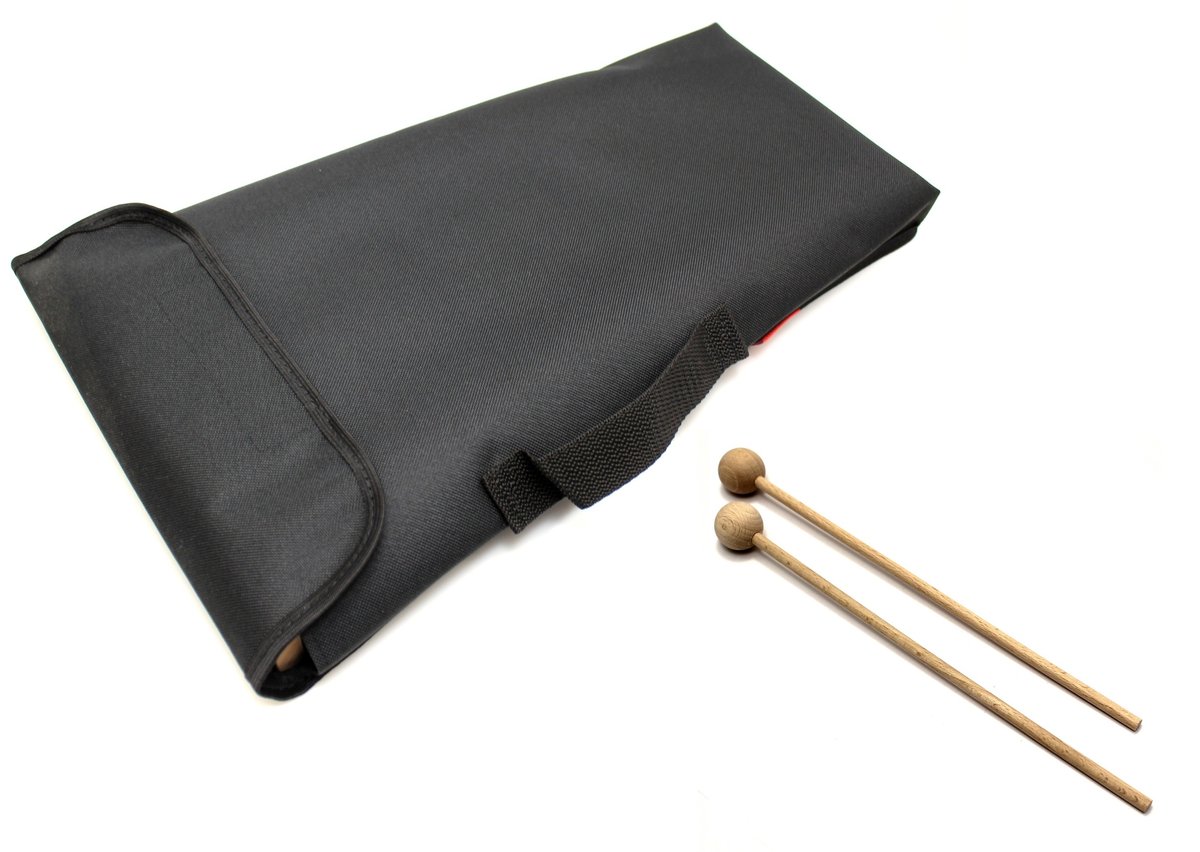 POKROWIEC NA DZWONKI Chromatyczne CYMBAŁKI PD46 + 2 pałeczki drewniane BELTI czarny