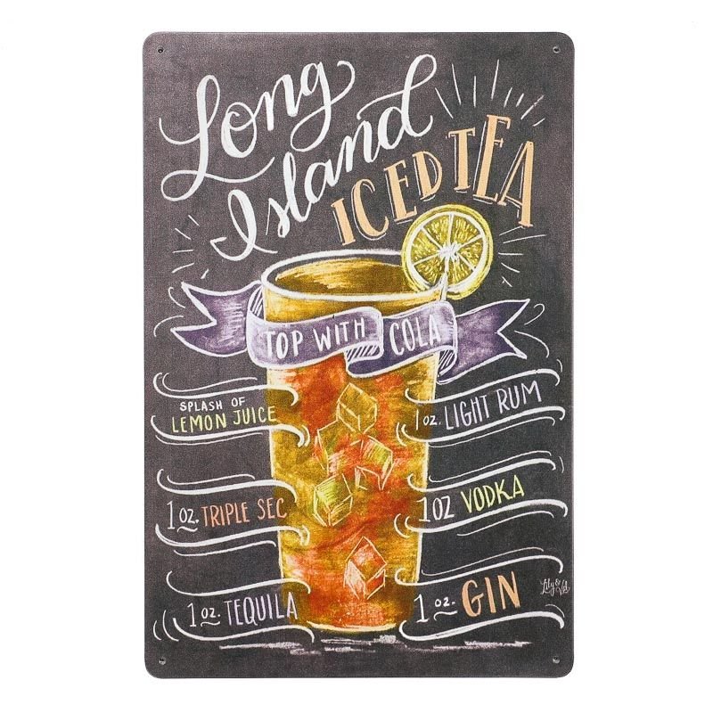 Tabliczka dekoracyjna metalowa LONG ISLAND