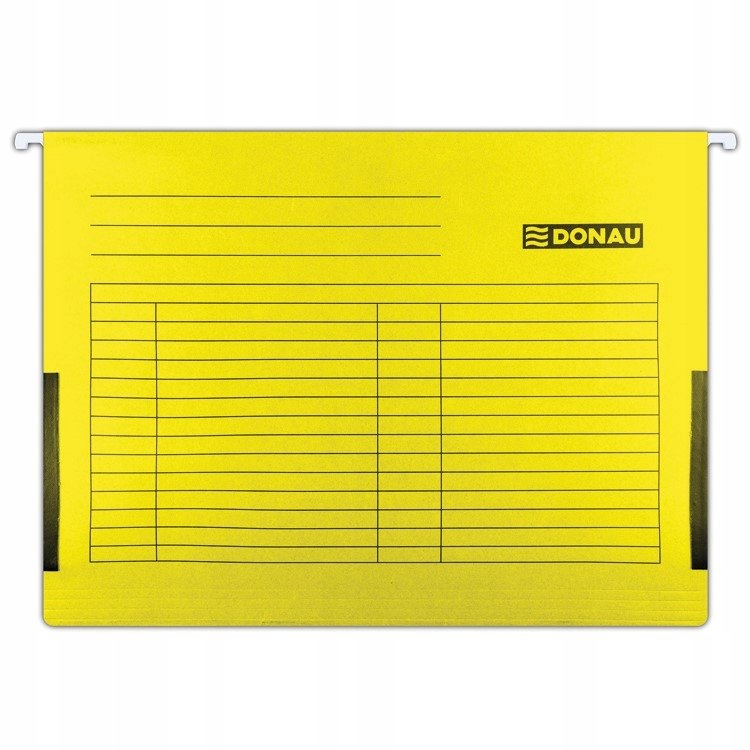 Donau Teczka ZAWIESZANA Z BOKAMI A4 5SZT ŻÓłTY 7420905-11