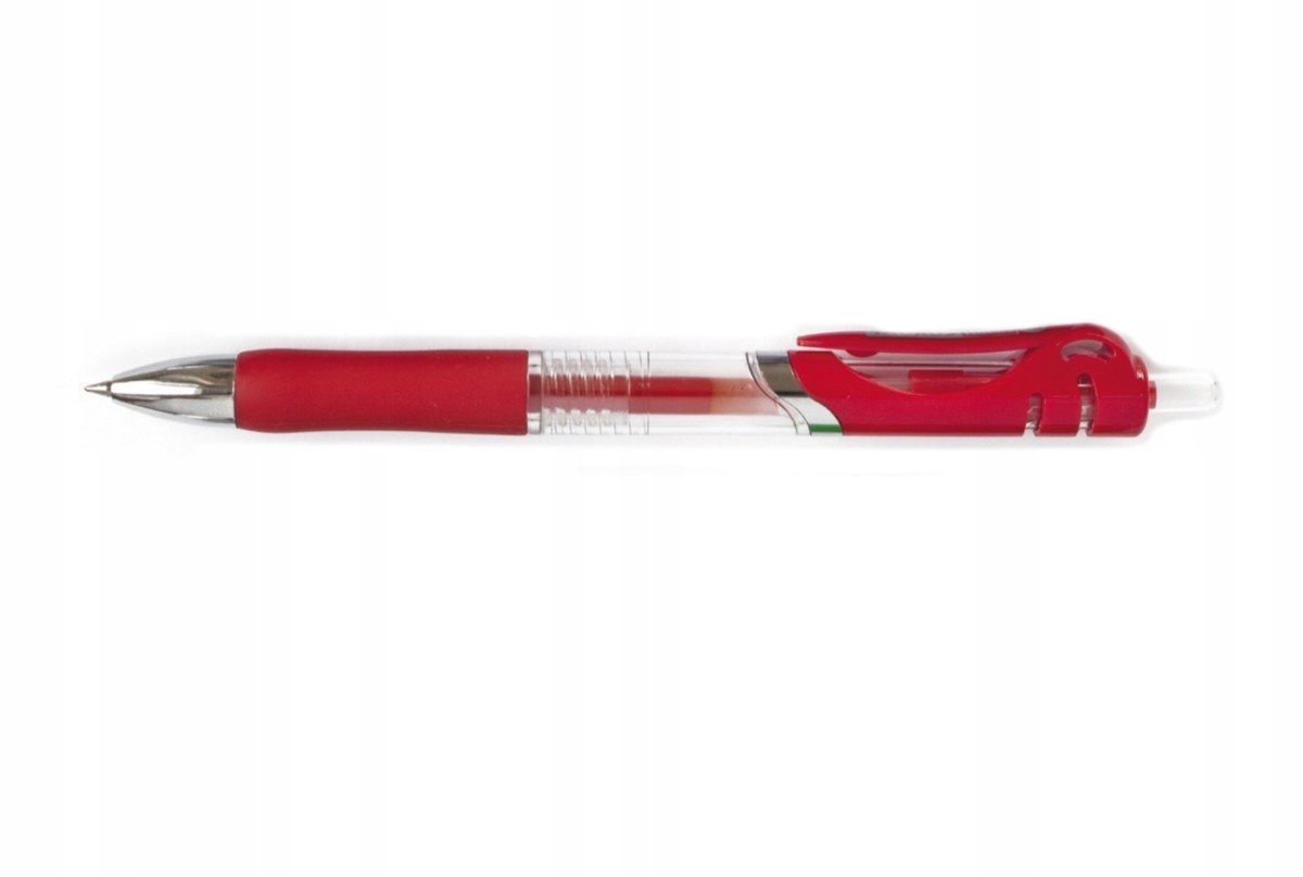 TAURUS Pióro żelowe automatyczne 0.5mm czerwone TDA-02