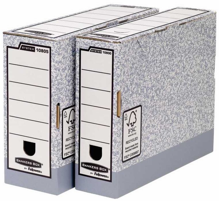 Praktyczne Pudełka Na Akta 80mm 10 sztuk Fellowes