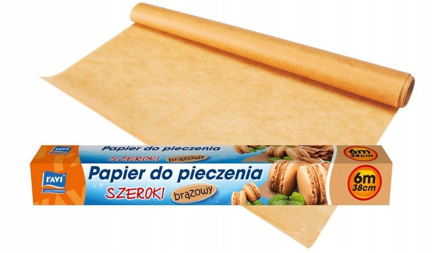 Ravi Papier do pieczenia S 38cmx6m brązowy