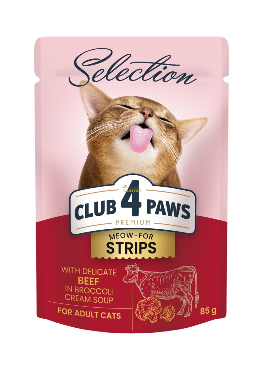 Club 4 Paws Selection Wołowina W Kremowym Sosie 85G