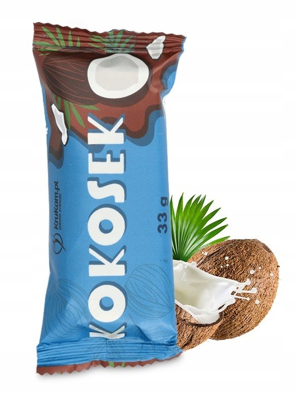 KruKam Kokosek baton w czekoladzie 33g