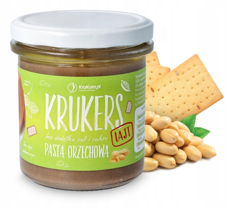 KruKam Krukers Lajt chrupiąca pasta orzechowa 300g