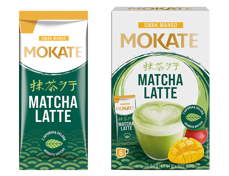 Matcha latte o smaku mango Mokate Napój Kawowy 6 szt