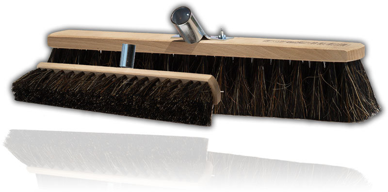 Crawtico ZAMIATACZ SZCZOTKA 40CM DREWNIANA WŁOS MIESZANY 5907808086616