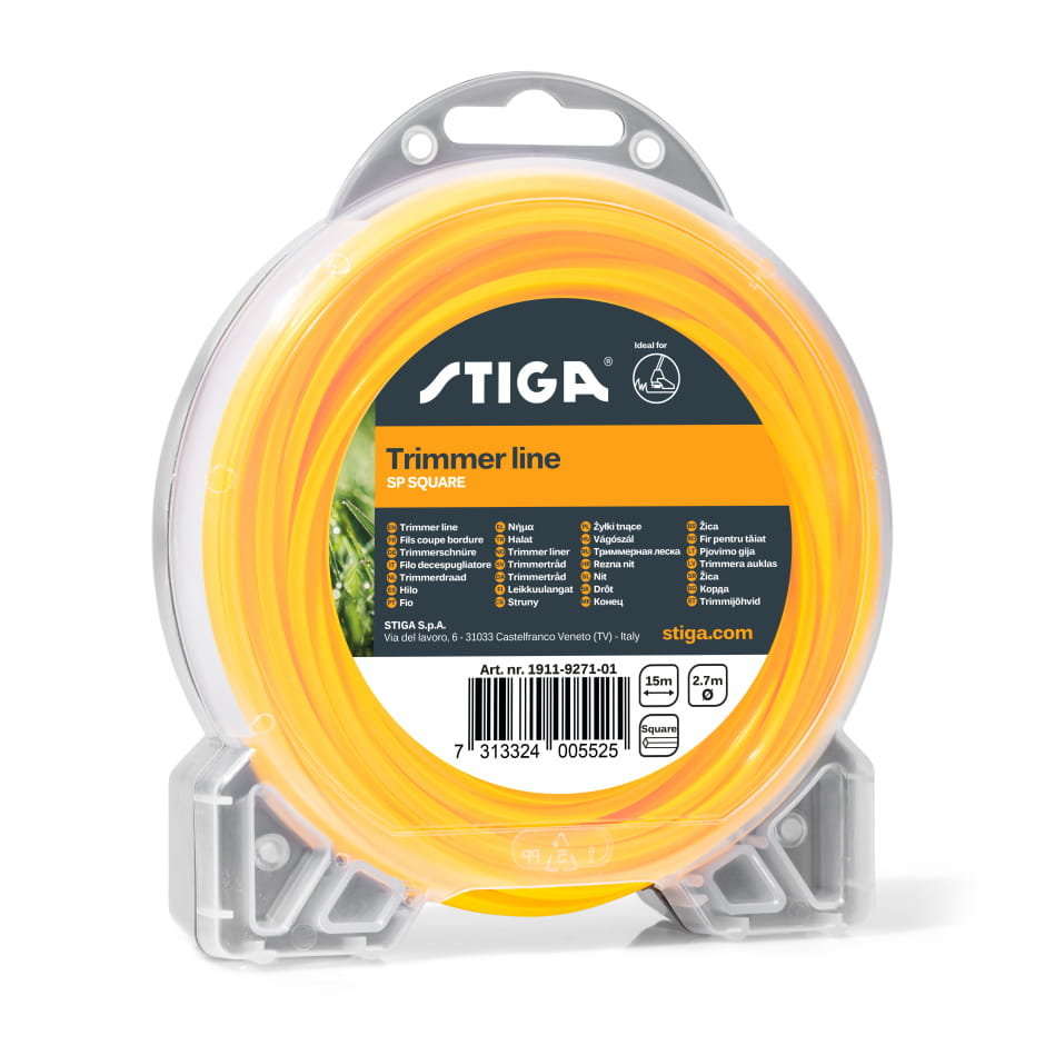 STIGA ŻYŁKA TNĄCA Ø2.7MM 15M SP SQUARE - KWADRAT