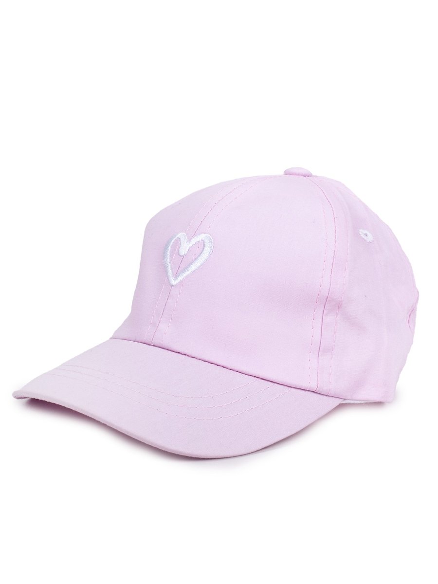 Czapka z daszkiem bejsbolówka dziewczęca serduszko 42-46