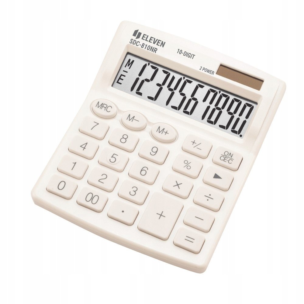 Kalkulator biurowy 10-cyfrowy Eleven Biały