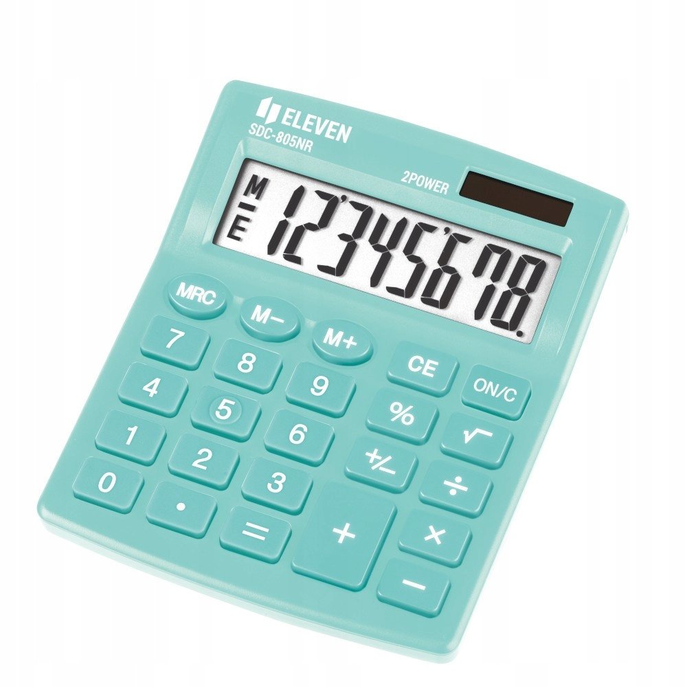 Kalkulator biurowy SDC805NRGNEE zielony - Eleven