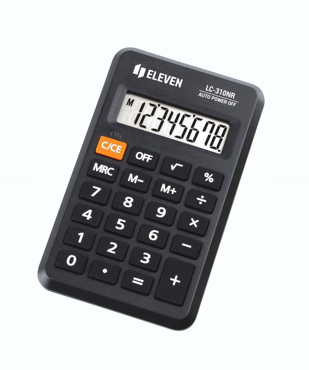 Kalkulator biurowy kieszonkowy 8-cyfrowy Czarny