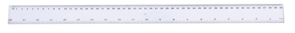 LINIJKA 50 CM skala w centymetrach