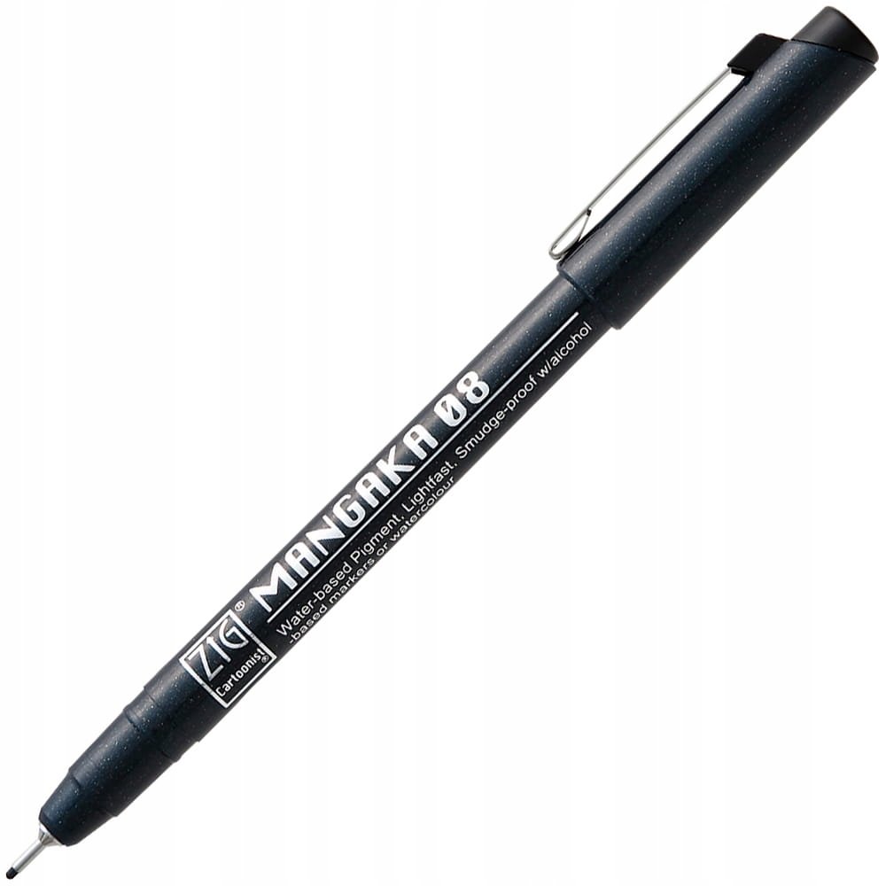 KURETAKE Pisak cienkopis Mangaka Black 08 CZARNY