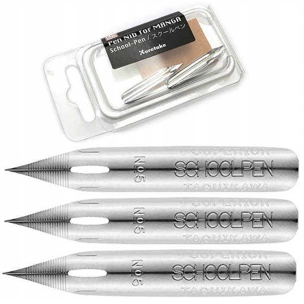 KURETAKE Stalówki do mangi, kaligrafii School-Pen
