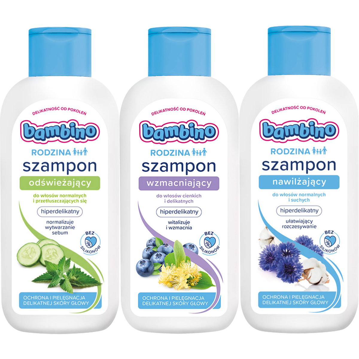 Bambino Rodzina, Szampon mix, 3x400 ml