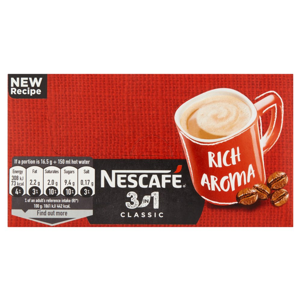 Nescafé 3in1 Classic Rozpuszczalny napój kawowy 462 g (28 x 16,5 g)