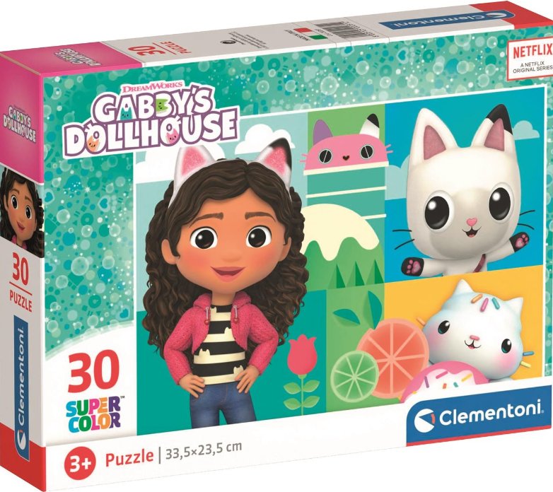 puzzle 30 el. super kolor gabby's dollhouse