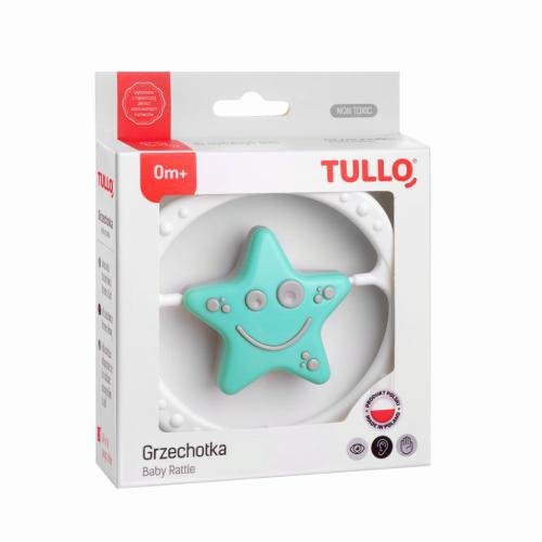 Grzechotka gwiazdka miętowo-szara Tullo