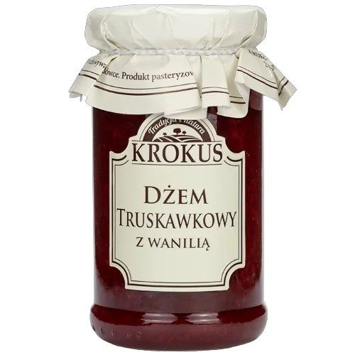 KROKUS Dżem truskawkowy z wanilią 235g