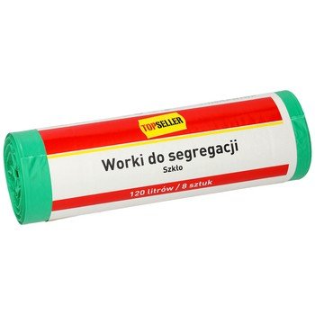 TOPSELLER worki do segregacji 120l zielone 8szt.