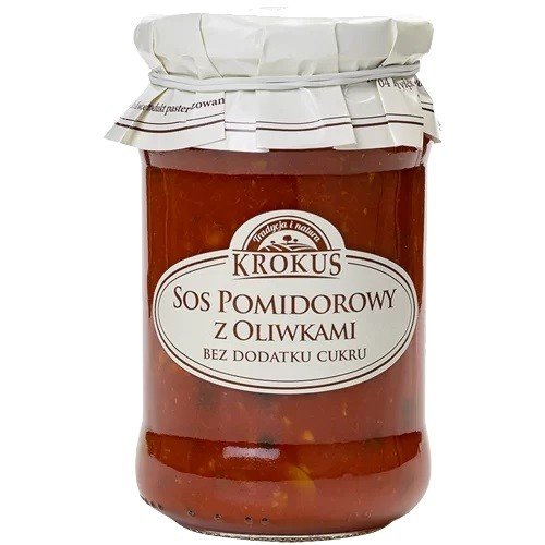 Krokus Sos Pomidorowy z Oliwkami 340g -