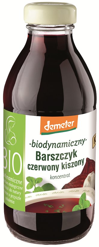 Kowalewski Barszcz czerwony kiszony bezglutenowy koncentrat demeter 320 ml