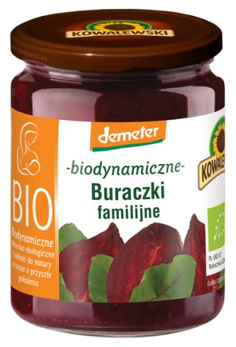 Kowalewski Buraczki tarte bezglutenowe demeter 480 g