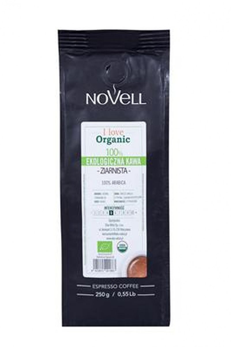 CAFES NOVELL Kawa ziarnista I love Organic BIO 250g