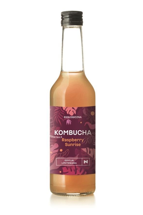 Kombucha Koktajlowa Raspberry Sunrise Bio 270 ML