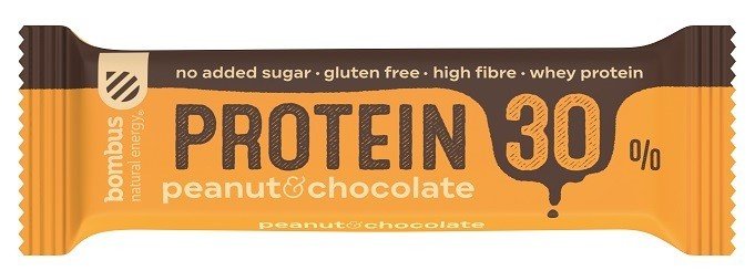 BOMBUS Baton Protein 30% orzech ziemny- czekolada BEZGL. 50 g