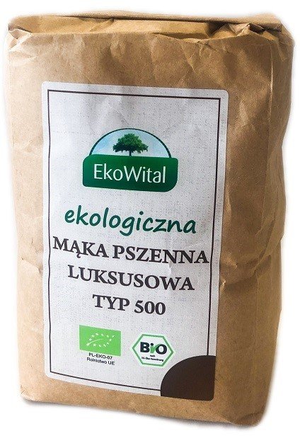 EkoWital Mąka Pszenna Luksusowa Typ 500 BIO 1kg -