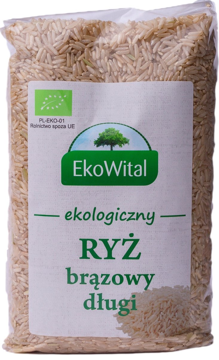 EkoWital Ryż brązowy długi BIO 1 kg 5908249976870