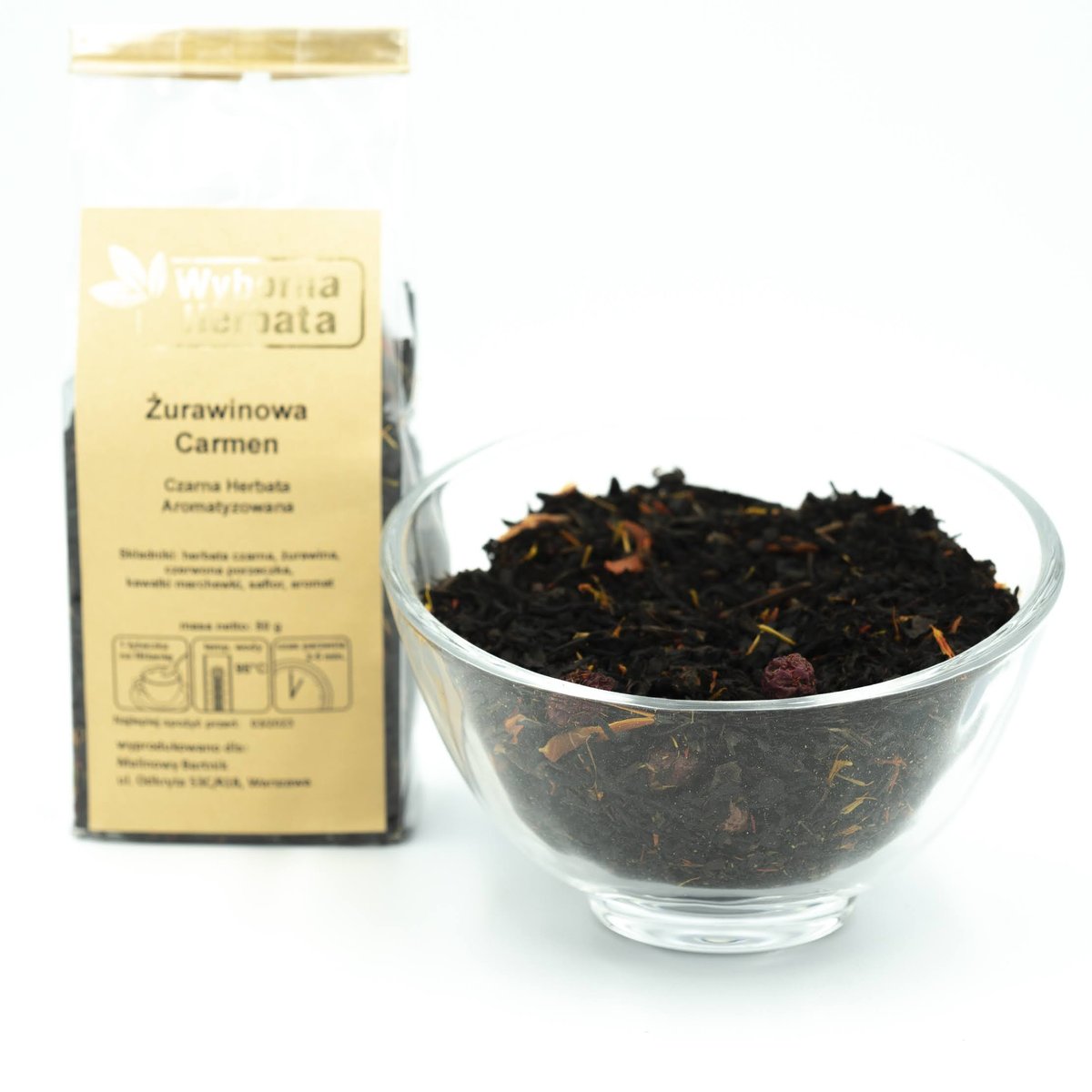 HERBATA CZARNA ŻURAWINOWA CARMEN 50 g