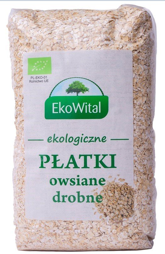 EkoWital Płatki owsiane drobne BIO 600 g 5908249976887