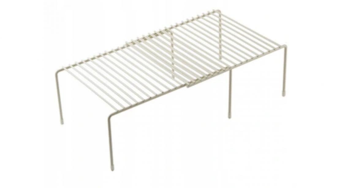 Półka Metalowa Stojak Do Szafki Rozsuwana Biała